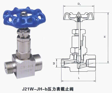 J21W/H外螺纹针型阀